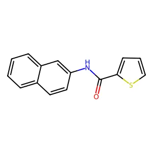 N-naphthalen-2-ylthiophene-2-carboxamide structure