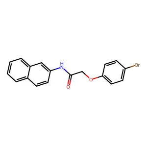 2-(4-溴苯氧基)-N-萘-2-基乙酰胺 structure