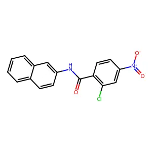 2-chloro-N-(naphthalen-2-yl)-4-nitrobenzamide structure