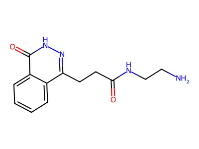 N-(2-Aminoethyl)-3-(4-hydroxyphthalazin-1-yl)propanamide structure