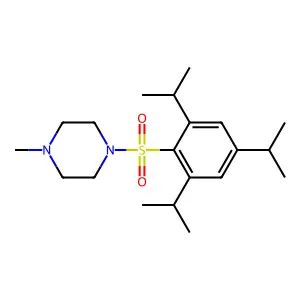 1-Methyl-4-[2,4,6-tri(propan-2-yl)phenyl]sulfonylpiperazine structure