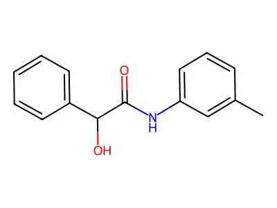 2-hydroxy-N-(3-methylphenyl)-2-phenylacetamide structure