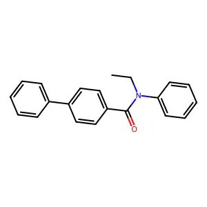 N-ethyl-N-phenyl[1,1'-biphenyl]-4-carboxamide structure