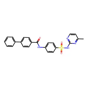 N-[4-[(4-methylpyrimidin-2-yl)sulfamoyl]phenyl]-4-phenylbenzamide structure