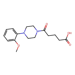 5-[4-(2-Methoxyphenyl)piperazin-1-yl]-5-oxopentanoic acid structure