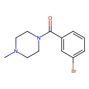 1-Bromo-3-(4-methylpiperazinocarbonyl)benzene structure