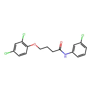 N-(3-chlorophenyl)-4-(2,4-dichlorophenoxy)butanamide structure