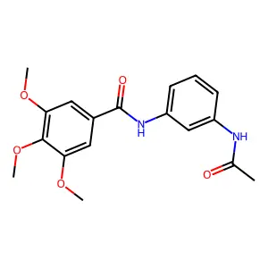 N-[3-(acetylamino)phenyl]-3,4,5-trimethoxybenzamide structure