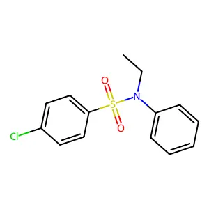 4-chloro-N-ethyl-N-phenylbenzenesulfonamide structure
