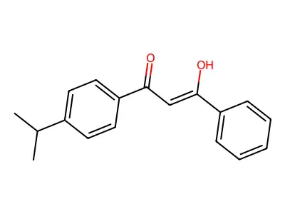 3-Hydroxy-3-(4-isopropylphenyl)-1-phenylprop-2-en-1-one structure