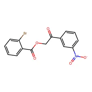 2-{3-Nitrophenyl}-2-oxoethyl 3-({2,4-bisnitroanilino}methyl)pyridine structure