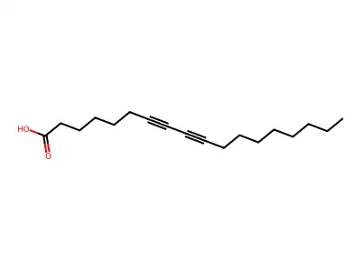 7,9-Octadecadiynoic acid structure