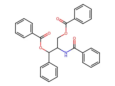 2-(Benzoylamino)-3-(benzoyloxy)-1-phenylpropyl benzoate structure