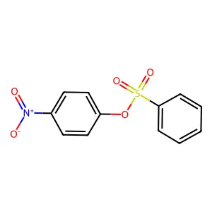 Benzenesulfonic acid 4-nitro-phenyl ester structure