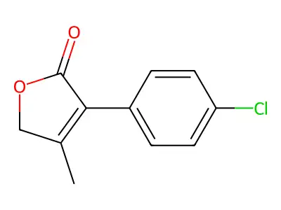 2(5H)-Furanone, 3-(4-chlorophenyl)-4-methyl- structure