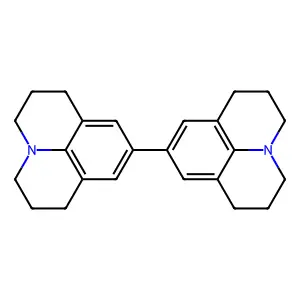 9,9'-Bi-1H,5H-benzo(ij)quinolizine, 2,2',3,3',6,6',7,7'-octahydro- structure