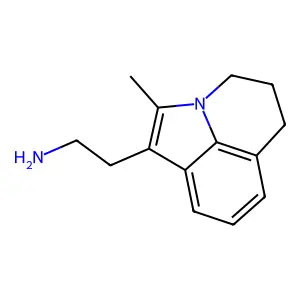 2-(2-Methyl-5,6-dihydro-4H-pyrrolo[3,2,1-ij]quinolin-1-yl)ethanamine structure