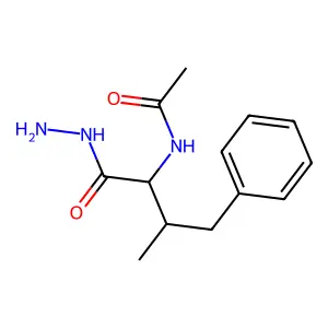 Glycine, N-acetyl-, 2-(alpha-methylphenethyl)hydrazide structure