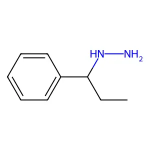 1-Phenylpropylhydrazine structure