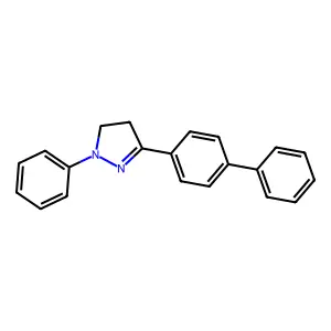 1H-Pyrazole, 3-[1,1'-biphenyl]-4-yl-4,5-dihydro-1-phenyl- structure