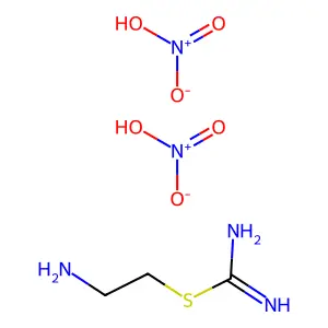 Pseudourea, 2-aminoethyl-2-thio-, dinitrate structure