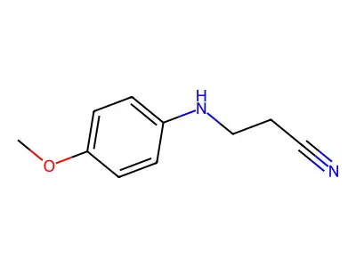 3-(4-Methoxyanilino)propanenitrile structure