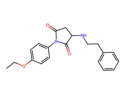 1-(4-Ethoxyphenyl)-3-(phenethylamino)pyrrolidine-2,5-dione structure