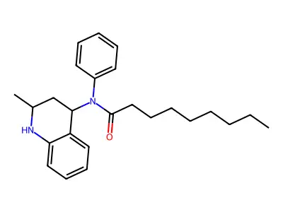 N-(2-methyl-1,2,3,4-tetrahydroquinolin-4-yl)-N-phenylnonanamide structure