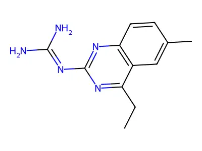 1-(4-Ethyl-6-methylquinazolin-2-yl)guanidine structure