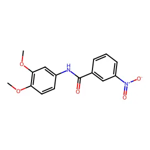 N-(3,4-dimethoxyphenyl)-3-nitrobenzamide structure