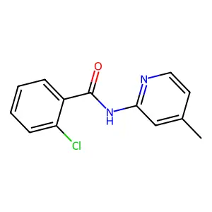 2-chloro-N-(4-methylpyridin-2-yl)benzamide structure