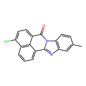 4-chloro-11-methyl-7H-benzimidazo[2,1-a]benzo[de]isoquinolin-7-one structure