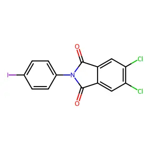 5,6-dichloro-2-(4-iodophenyl)-1H-isoindole-1,3(2H)-dione structure