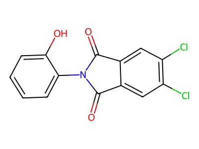 5,6-Dichloro-2-(2-hydroxyphenyl)isoindole-1,3-dione structure