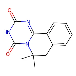 6,6-dimethyl-7H-[1,3,5]triazino[2,1-a]isoquinoline-2,4-dione structure