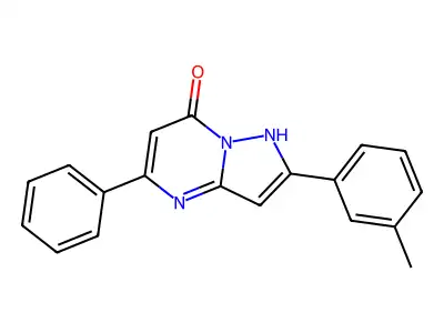 5-Phenyl-2-m-tolyl-pyrazolo[1,5-a]pyrimidin-7-ol structure