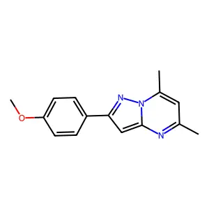 2-(4-Methoxyphenyl)-5,7-dimethylpyrazolo[1,5-a]pyrimidine structure