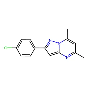 2-(4-Chlorophenyl)-5,7-dimethylpyrazolo[1,5-a]pyrimidine structure