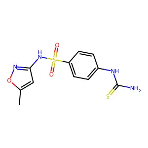N-(5-Methylisoxazol-3-yl)-4-thioureidobenzenesulfonamide structure