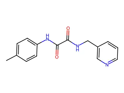 N-Pyridin-3-ylmethyl-N'-p-tolyl-oxalamide structure
