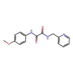 N'-(4-methoxyphenyl)-N-(pyridin-2-ylmethyl)oxamide structure