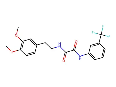 N1-(3,4-dimethoxyphenethyl)-N2-(3-(trifluoromethyl)phenyl)oxalamide structure