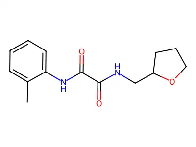 N'-(2-methylphenyl)-N-(oxolan-2-ylmethyl)oxamide structure
