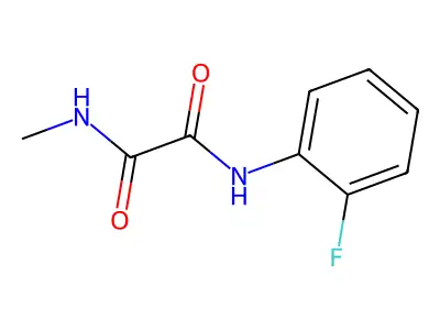 N1-(2-fluorophenyl)-N2-methyloxalamide structure