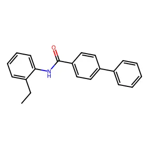 N-(2-ethylphenyl)[1,1'-biphenyl]-4-carboxamide structure