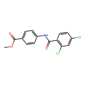 Methyl 4-[(2,4-dichlorobenzoyl)amino]benzoate structure