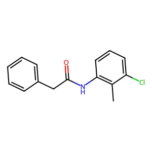 N-(3-chloro-2-methylphenyl)-2-phenylacetamide structure