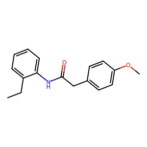 N-(2-ethylphenyl)-2-(4-methoxyphenyl)acetamide structure