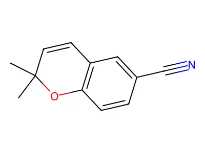 2,2-dimethyl-2H-1-benzopyran-6-carbonitrile structure