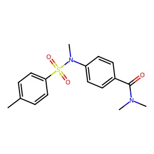4-(N,4-dimethylphenylsulfonamido)-N,N-dimethylbenzamide structure